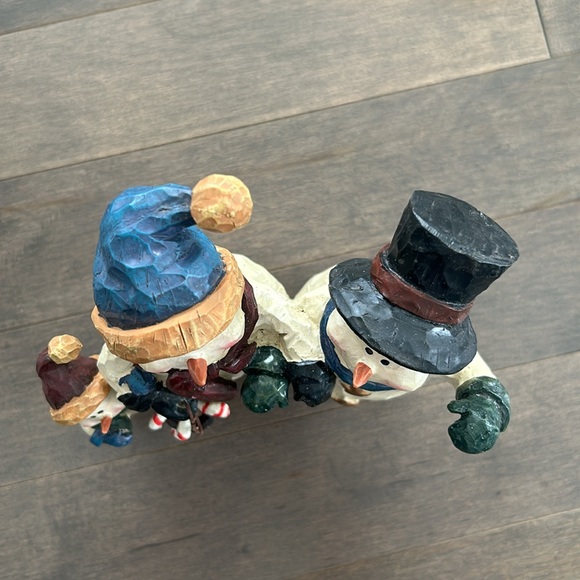 ✨Host Pick✨Holiday Snowman Family, Christmas Decor Wooden Winter Ornament - Picture 4 of 9